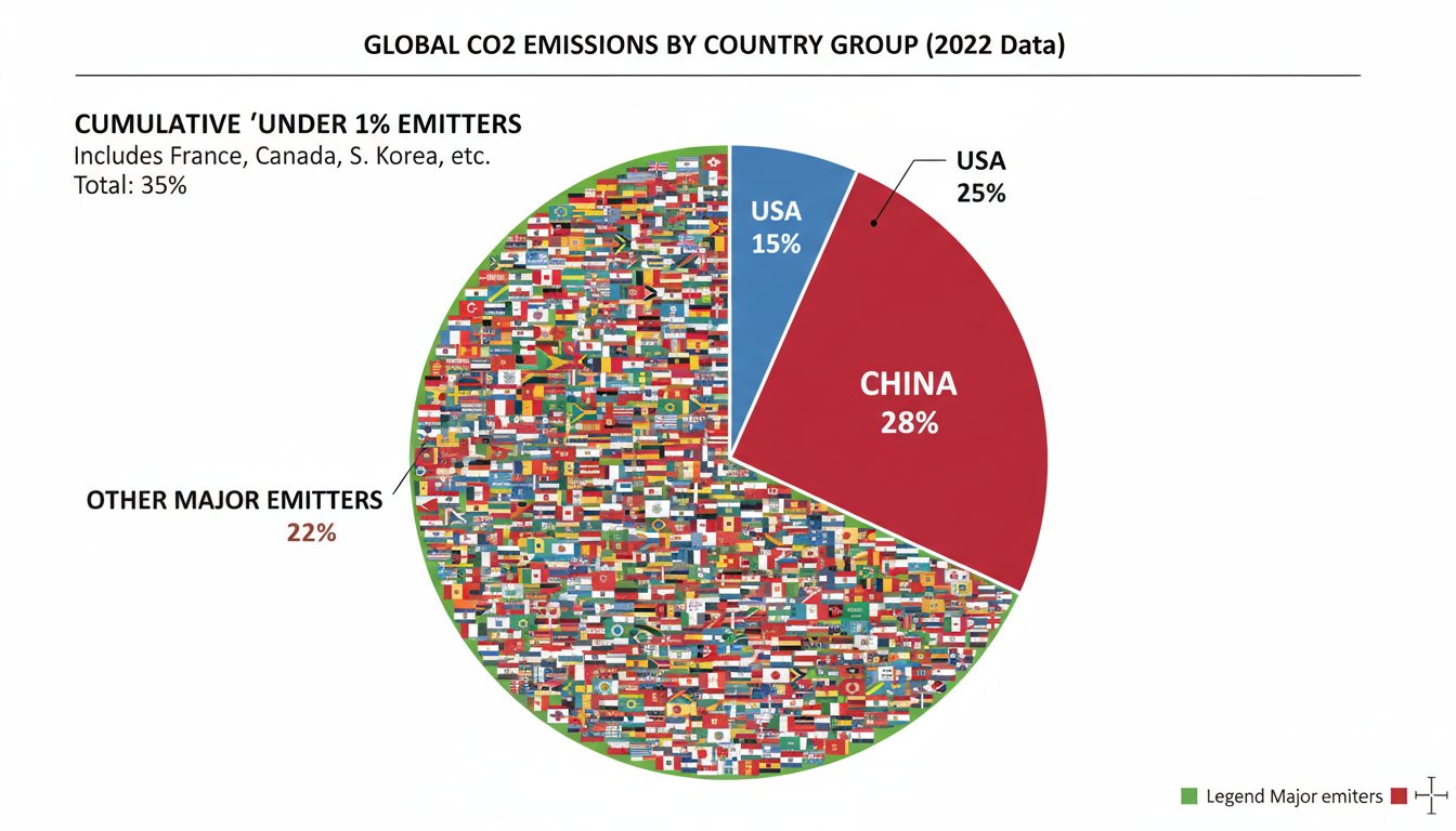 découvrez une analyse approfondie révélant que la france ne représente que 1% des émissions mondiales de co2, explorant les facteurs clés et les implications environnementales.