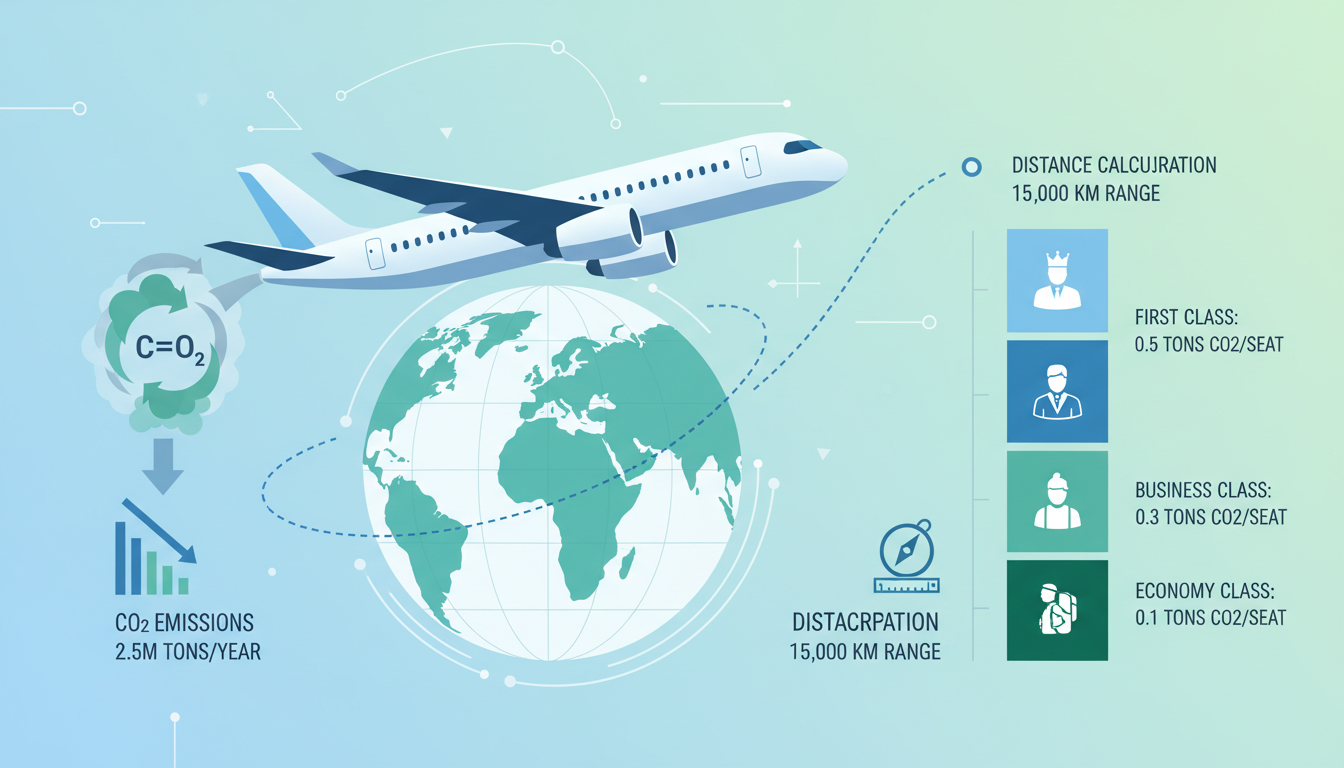calculez rapidement et facilement l'empreinte carbone de vos vols en seulement 3 clics grâce à notre outil simple et précis.
