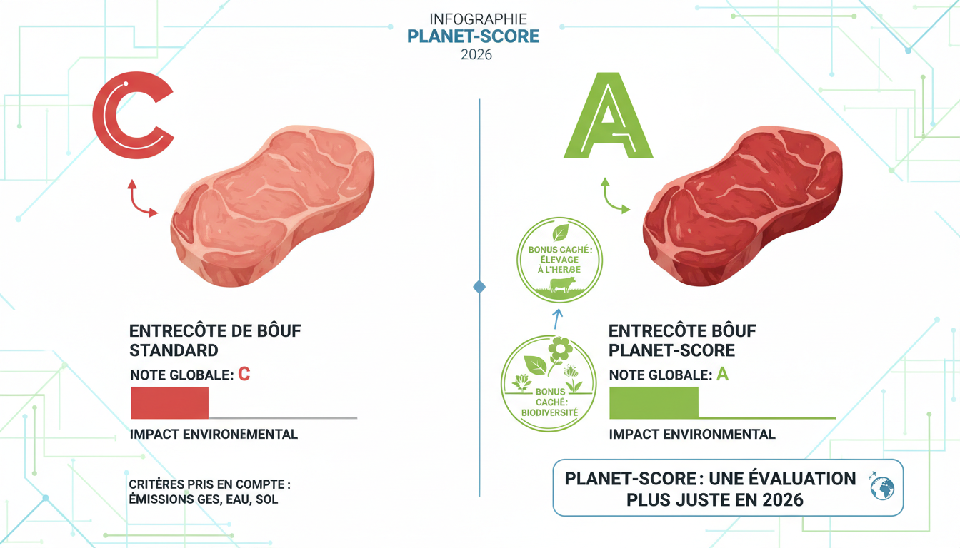 découvrez planet-score, un label innovant visant à rendre la consommation de viande rouge plus écologique en évaluant son impact environnemental.