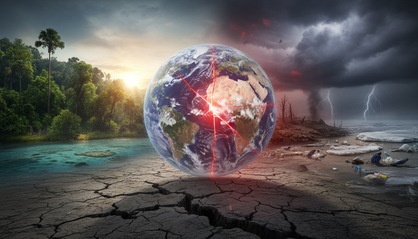 découvrez l'alerte mondiale sur le dépassement officiel de la 6e limite planétaire, un seuil critique franchi mettant en danger l'équilibre écologique de notre planète.