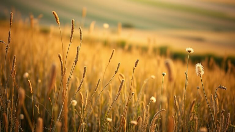 Champ agricole traité au glyphosate - désherbant