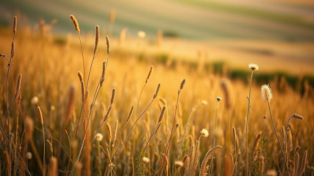 Champ agricole traité au glyphosate - désherbant