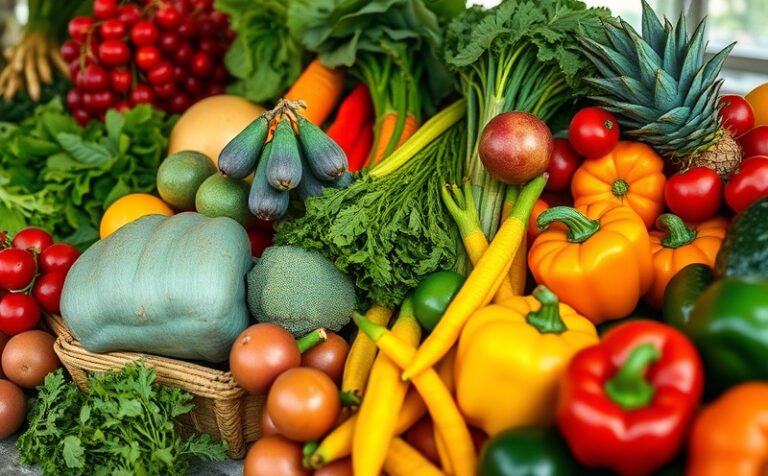 Assortiment de légumes frais de différentes couleurs