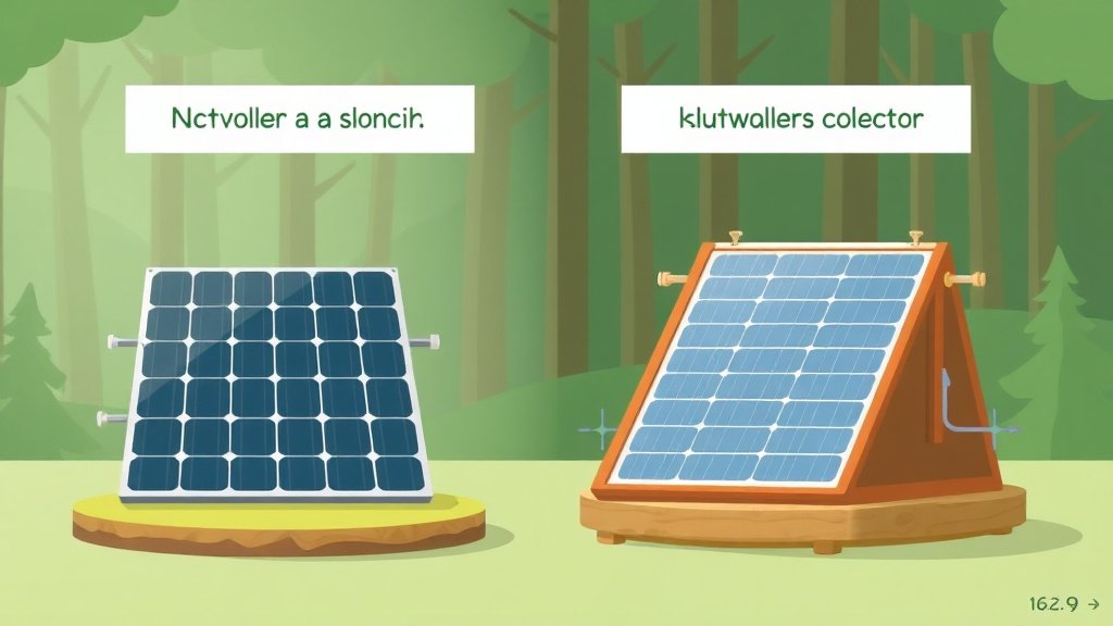 Comparaison schématique panneau photovoltaïque et capteur solaire thermique