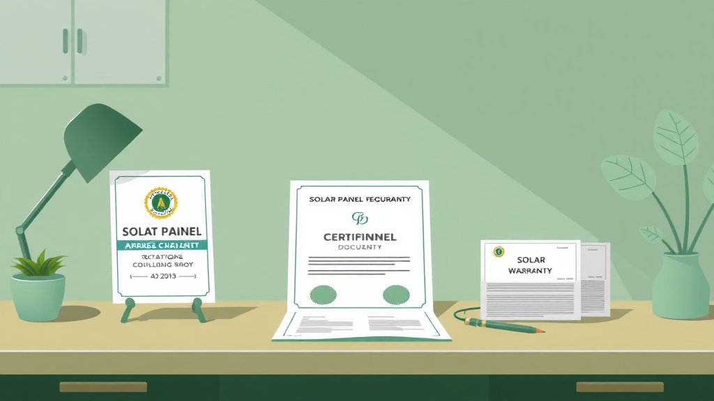 Checklist visuelle des certifications RGE QualiPV et garanties solaires