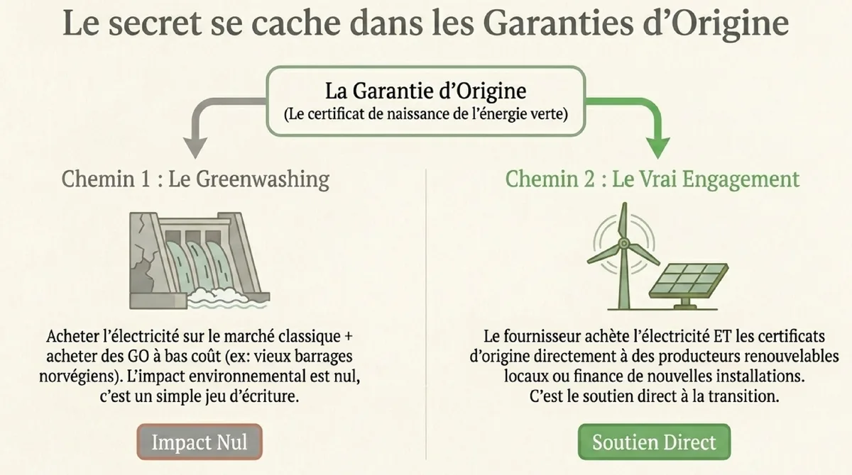 Infographie Comparatif des fournisseurs vraiment engagés