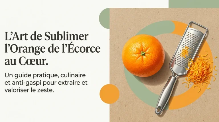 Orange, zesteur et zestes d’orange pour un guide culinaire anti-gaspi