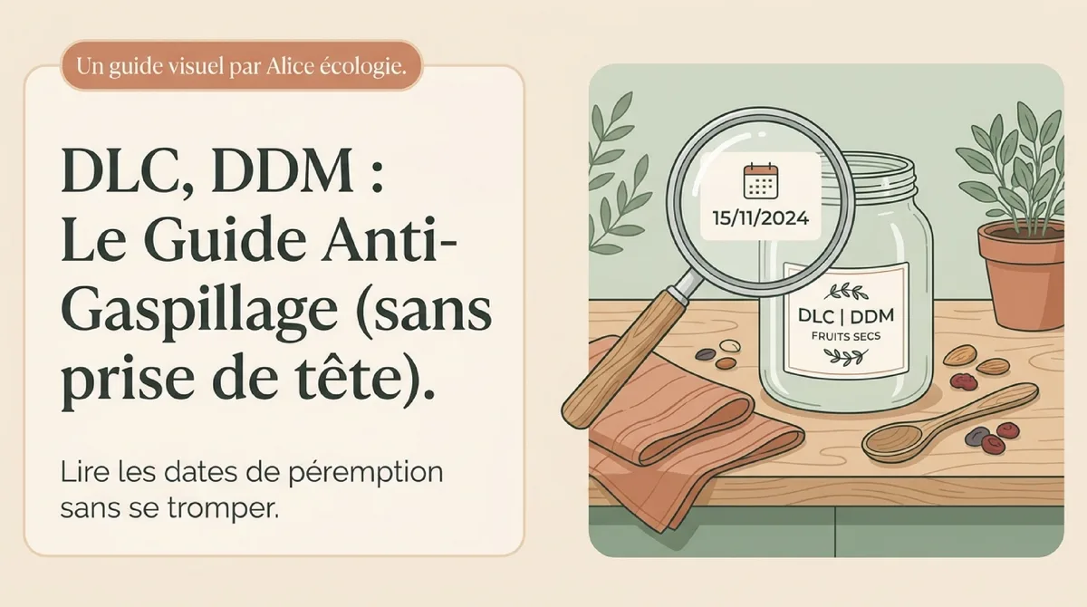 Infographie DLC, DLUO, DDM : définitions simples