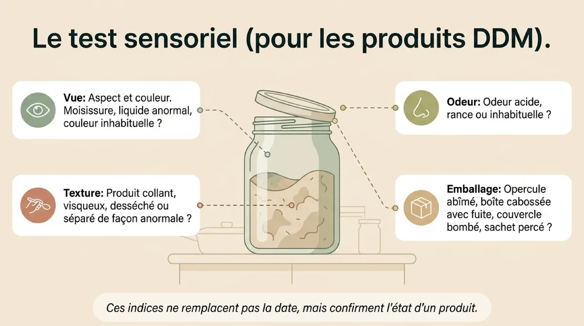 Infographie Comment vérifier si un aliment est encore bon