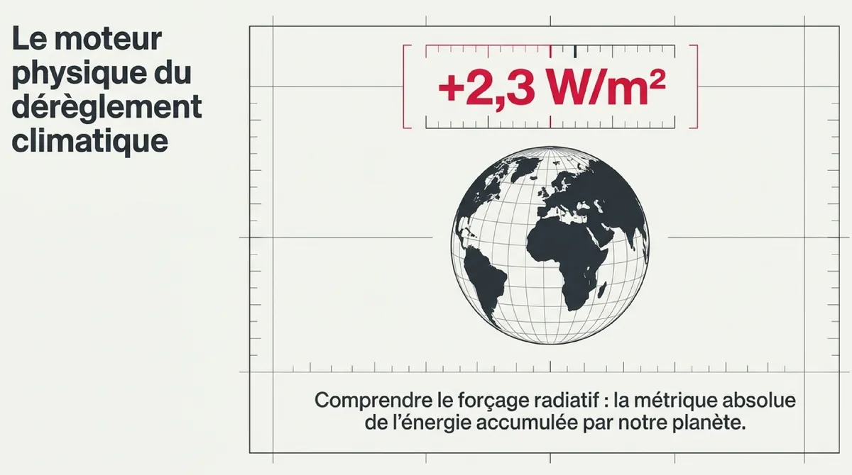 Infographie Qu'est-ce que le forçage radiatif et pourquoi c'est la clé du changement climatique ?