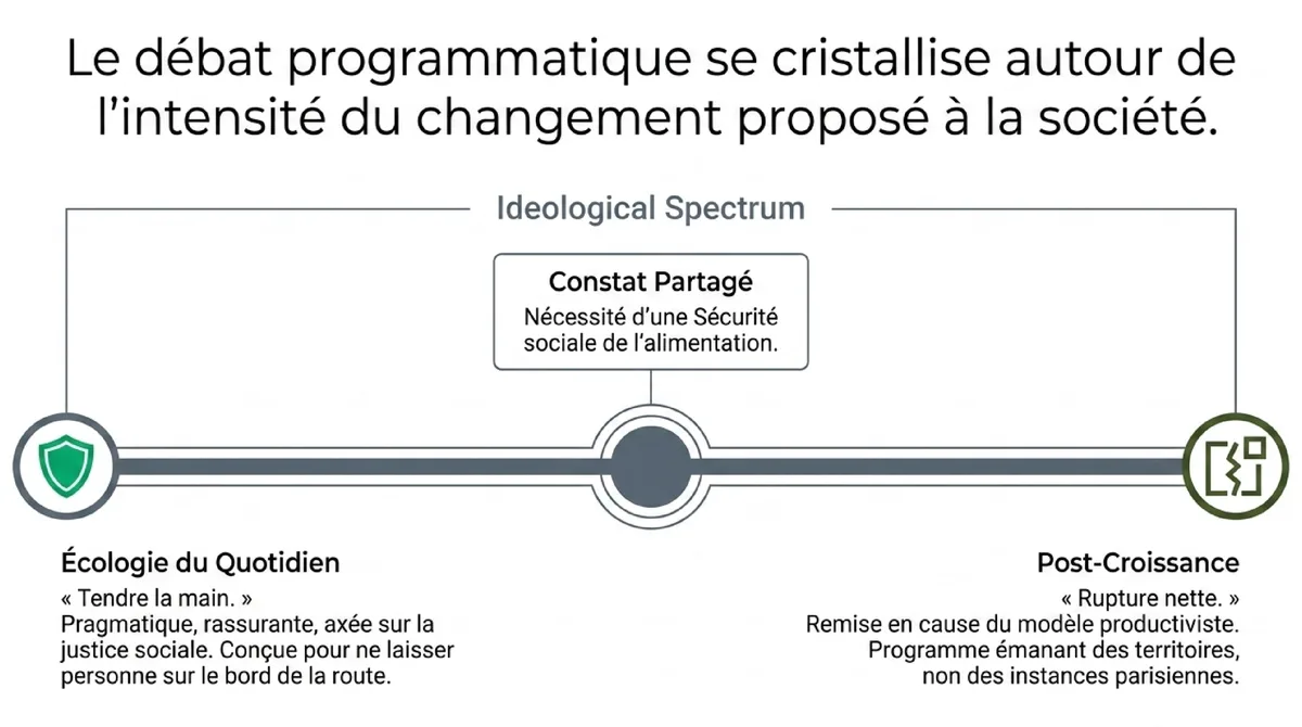 Infographie Le duel inattendu : David contre Goliath chez les Écologistes ?