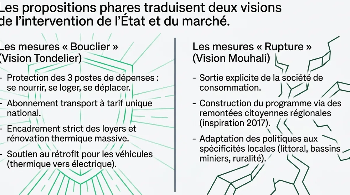 Infographie Au-delà du style : quelle ligne politique pour 2027 ?