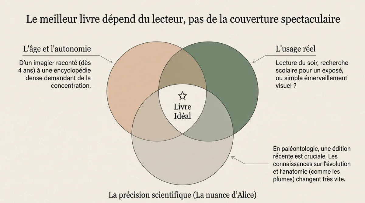 Critères pour choisir un livre sur les dinosaures selon le lecteur