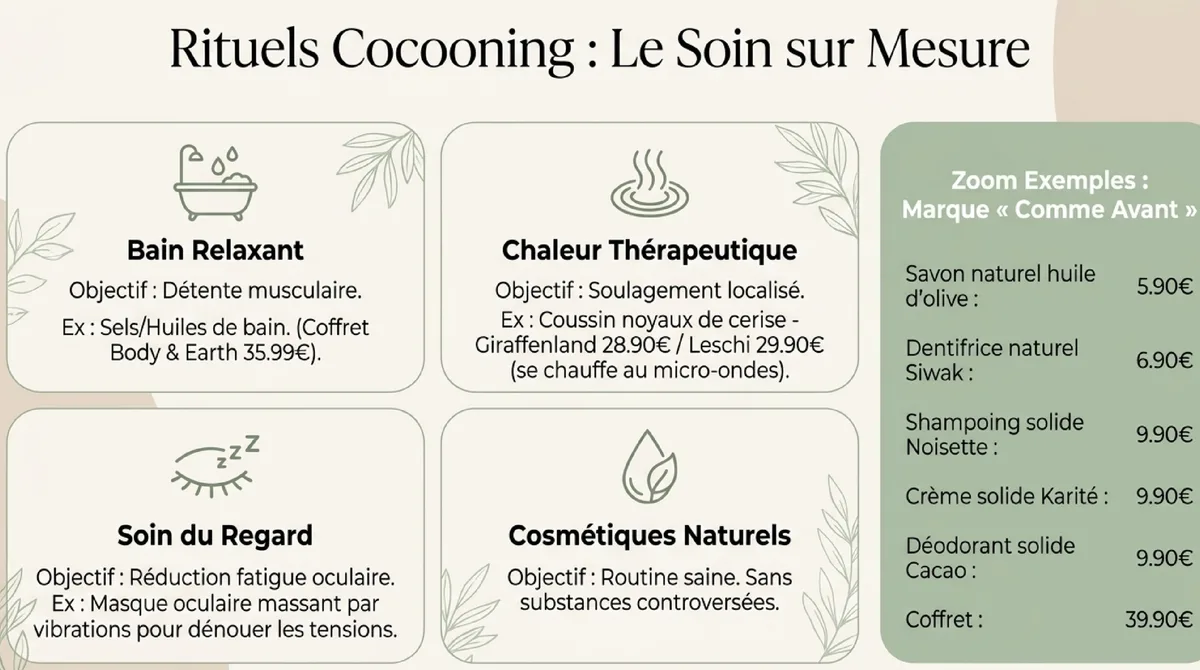 Infographie 🛀 Cocooning et Soins Personnels : Se Chouchouter à Domicile