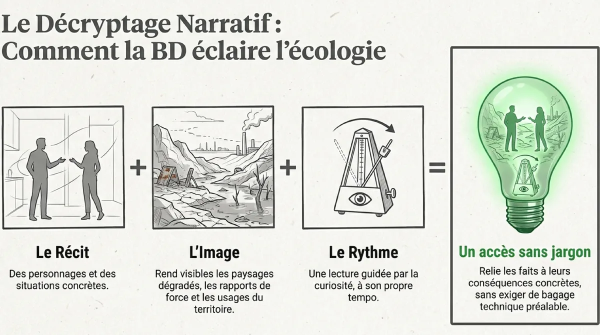 Infographie Pourquoi les BD écologiques parlent si bien des enjeux environnementaux