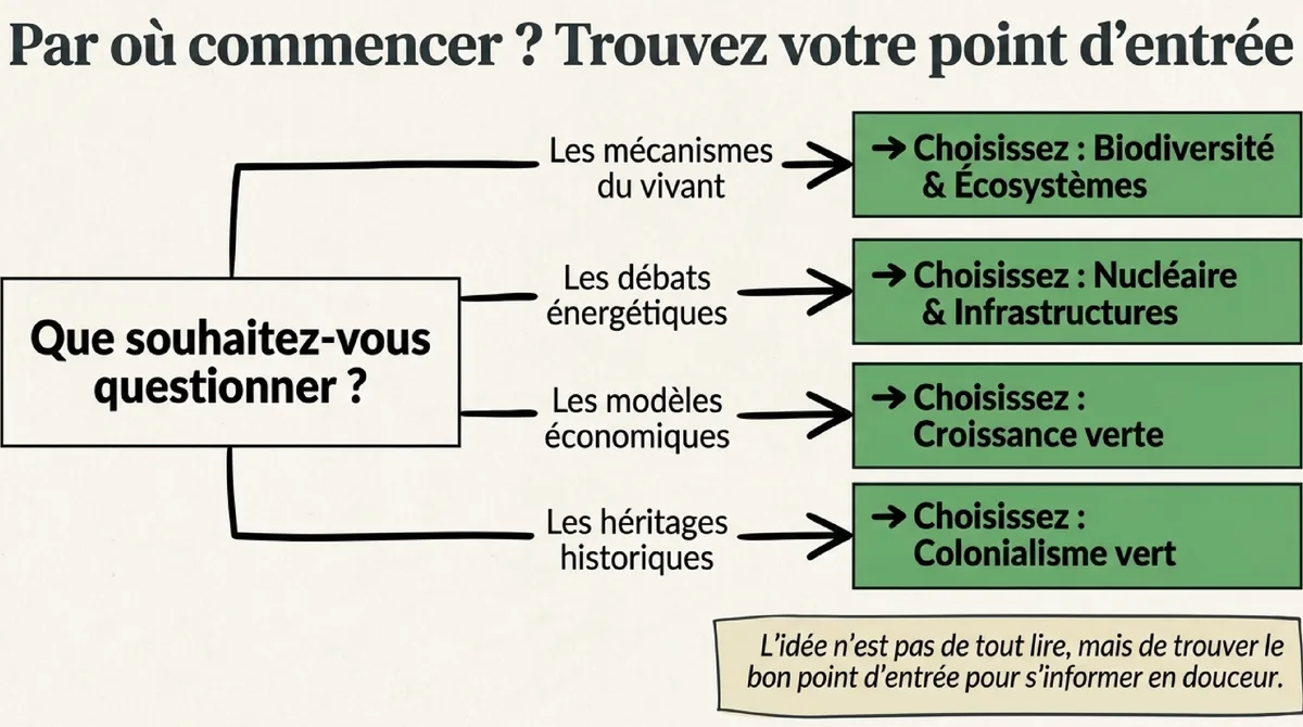 Infographie Comment choisir une BD écologique selon ce qu’on veut comprendre