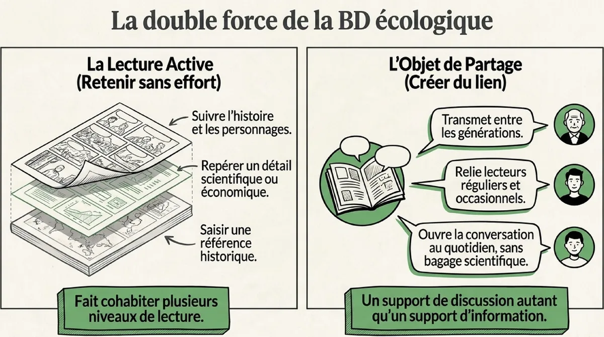 Infographie Ce que la BD apporte à la culture écologique
