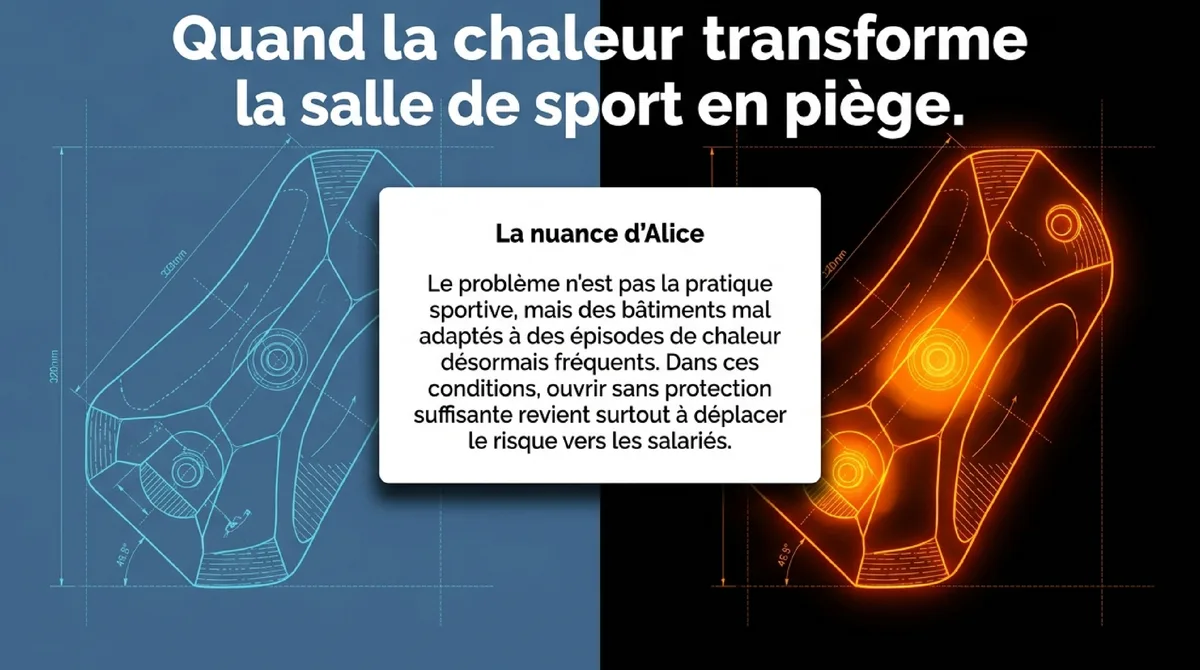 Infographie Quand la chaleur transforme un lieu de travail en piège