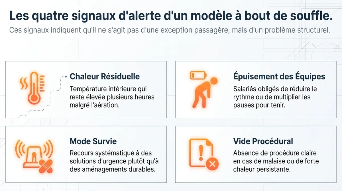 Infographie Ce que dit la science sur la chaleur au travail