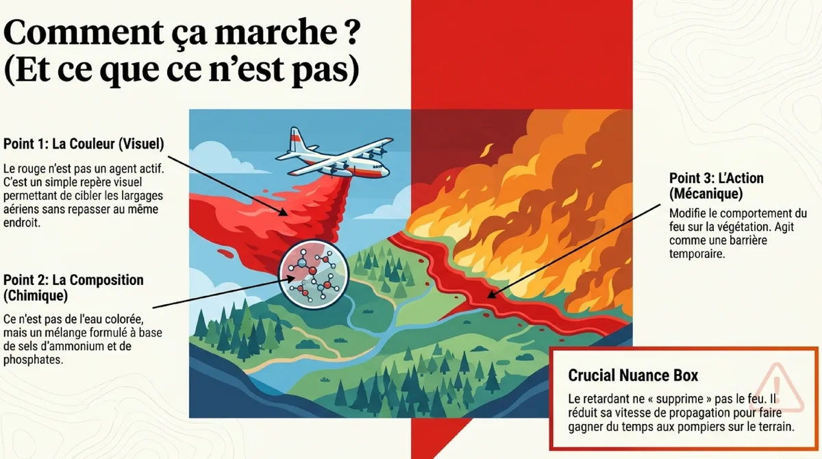 Infographie Retardant rouge : de quoi parle-t-on exactement ?