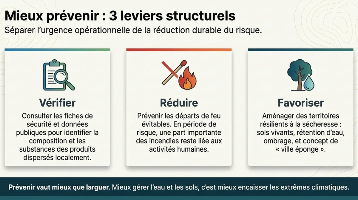 Infographie Trois gestes concrets pour mieux comprendre ce sujet