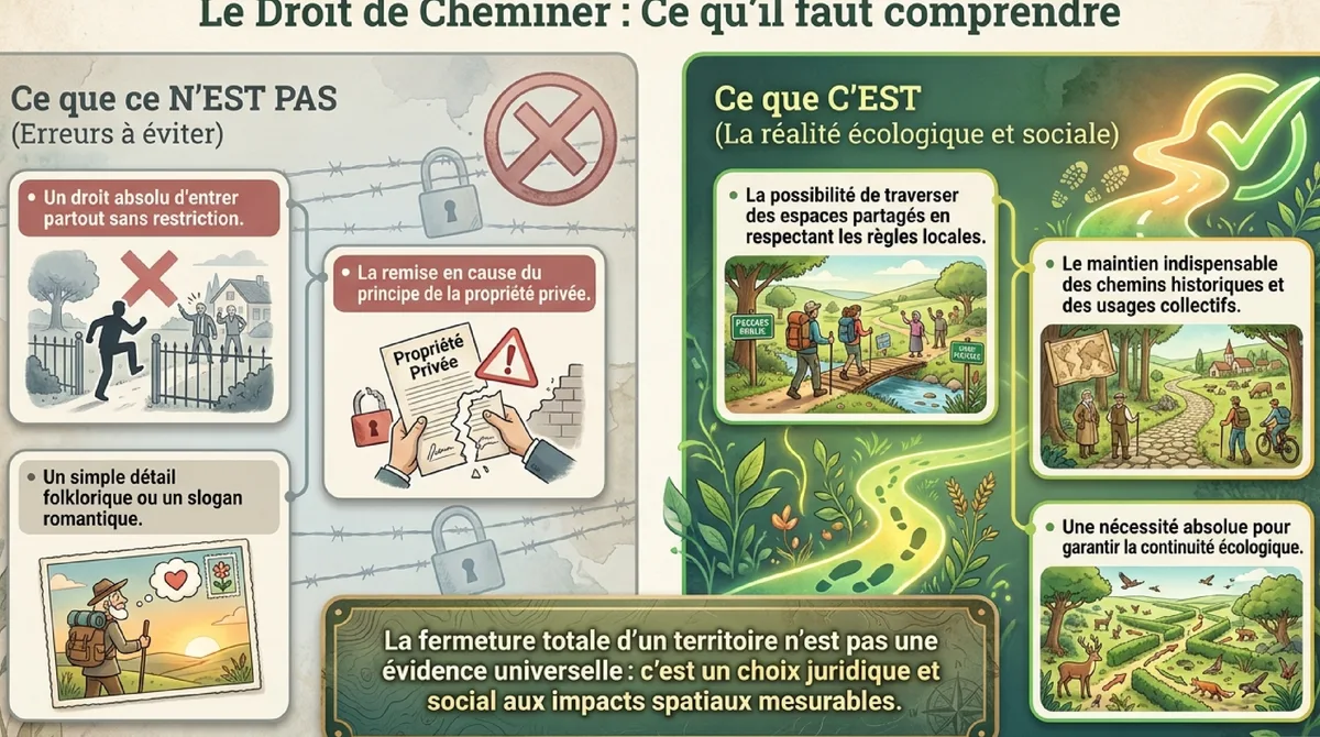 Infographie Forêts engrillagées : biodiversité, sécurité et usage public