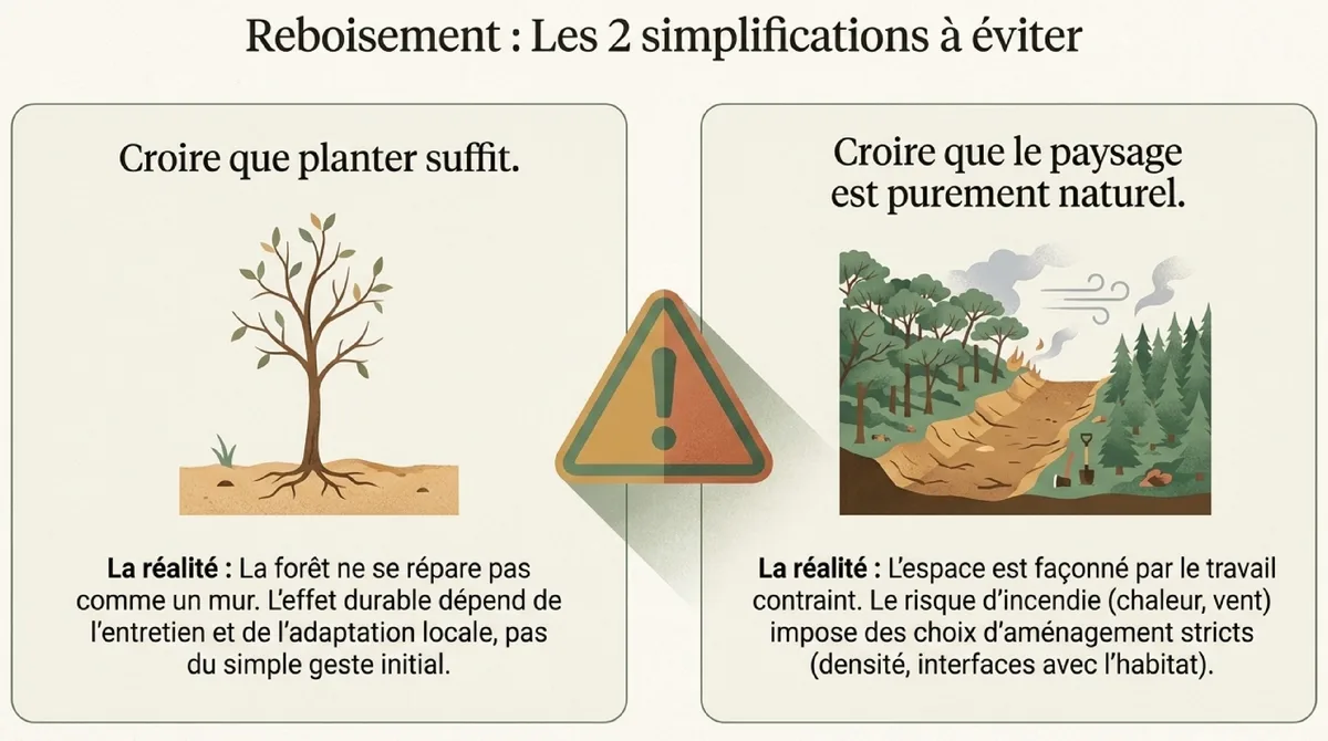 Infographie Reboiser la Provence : quels objectifs écologiques ?