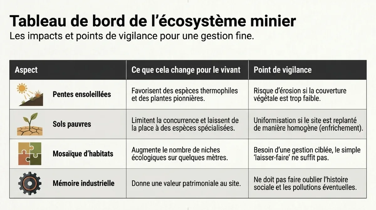 Infographie Trois gestes concrets pour mieux lire un terril
