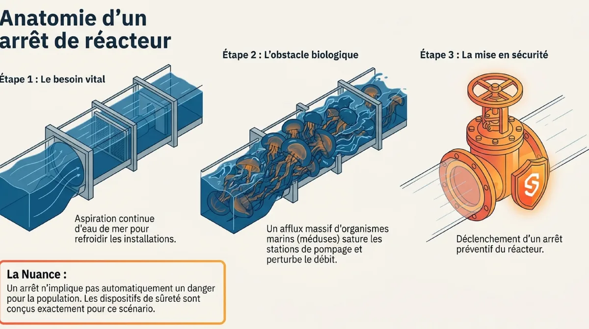 Infographie Ce que révèle un arrêt provoqué par des méduses