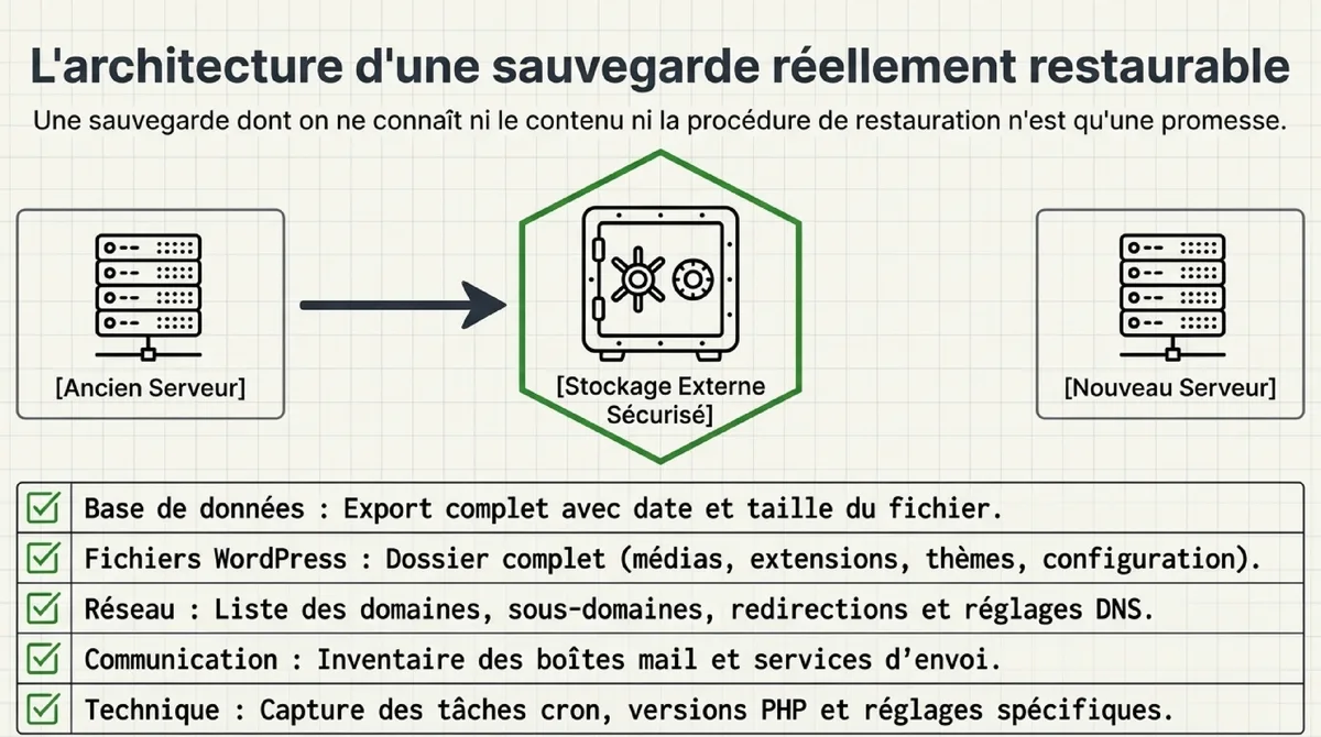 Infographie 2. Faire une sauvegarde réellement restaurable